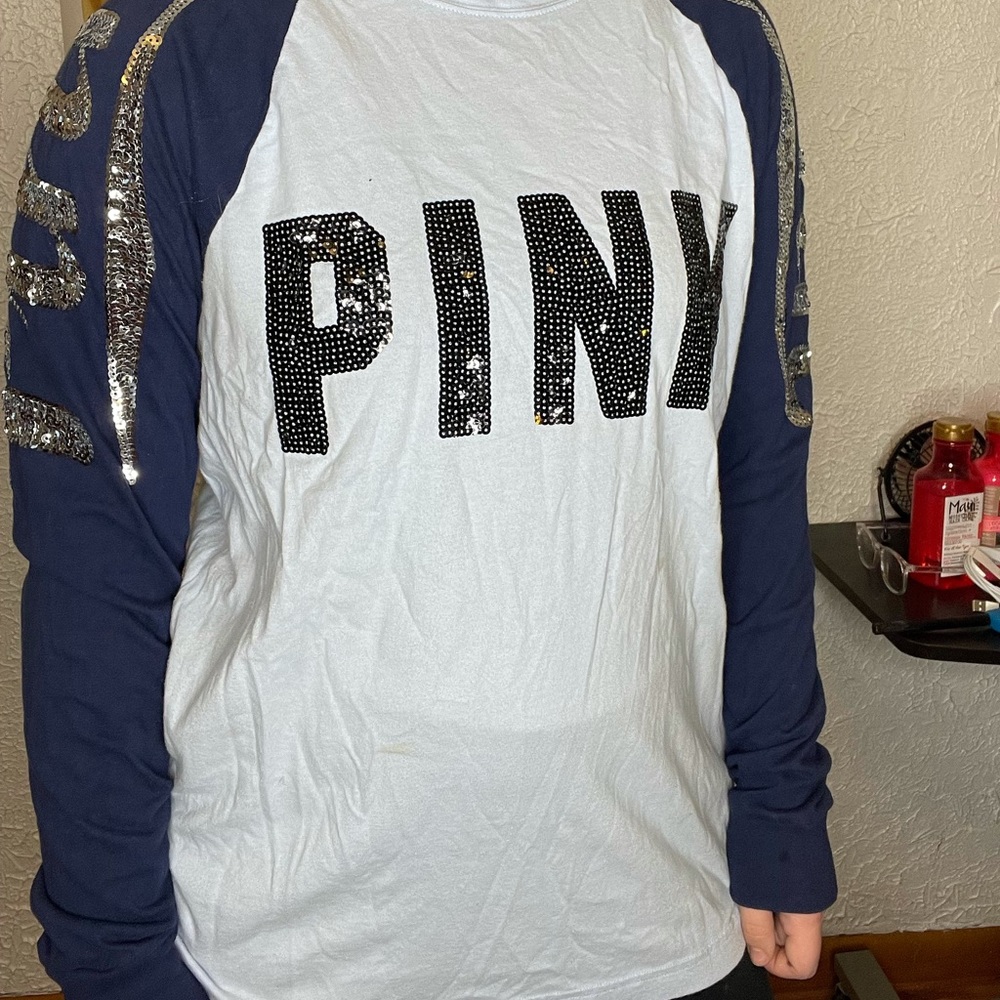 Blue pink short